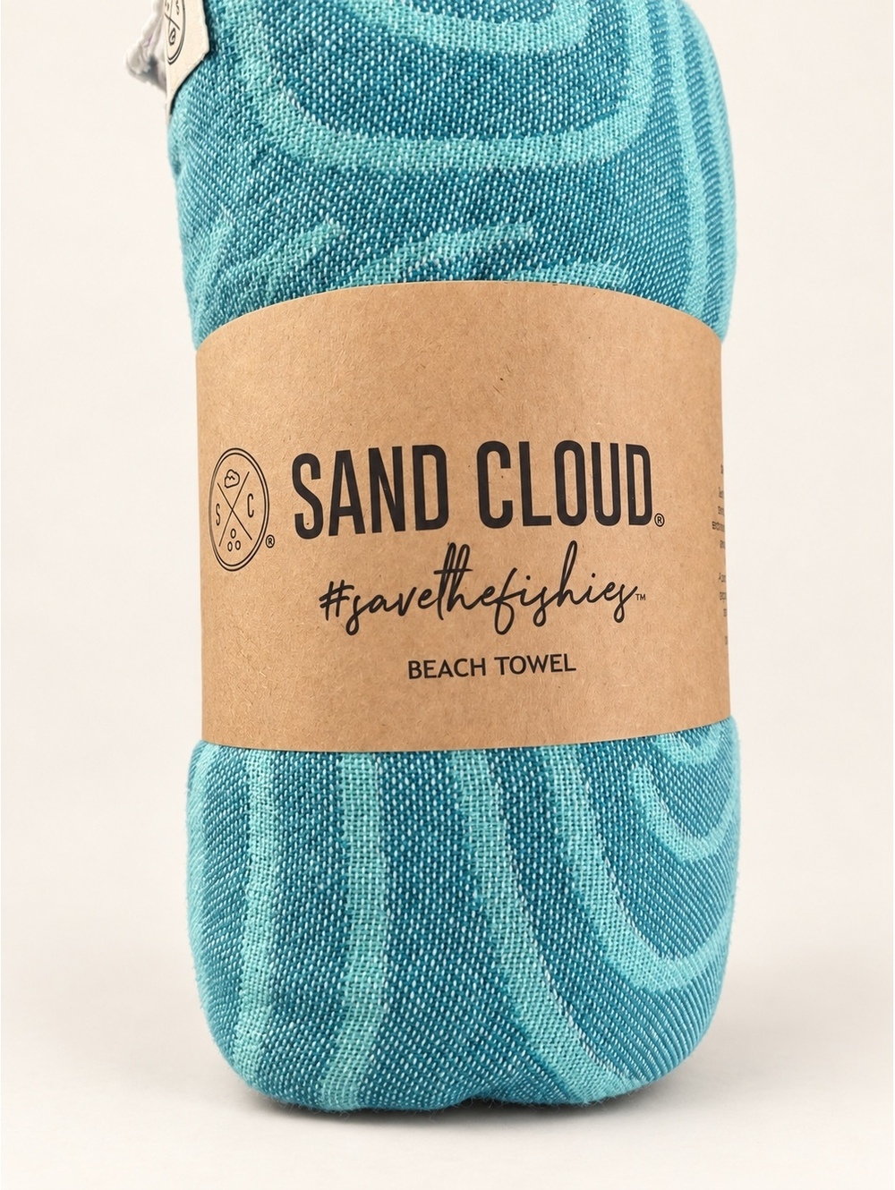 Sand Cloud Swirl Turtle Turquoise Beach Towel 37 x 67 New